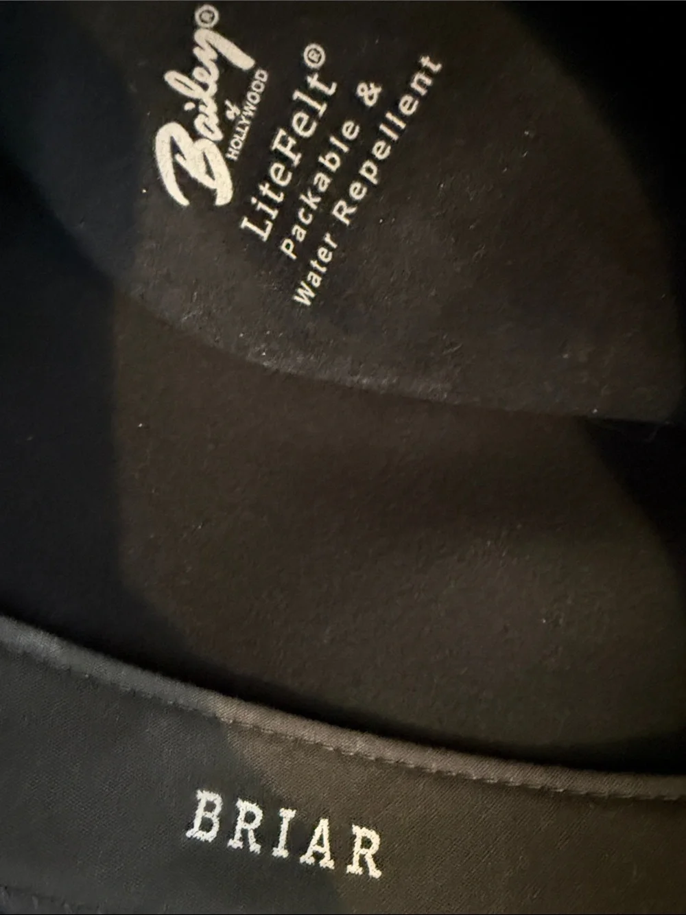 Bailey “Briar” Black Felt Fedora with Leather Band - Picture 5 of 5